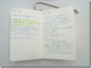 モレスキンとEvernote(+Egretlist)でGTDを再整理してみる