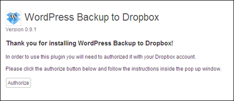 Wordpress のバックアップをDropboxに保管する