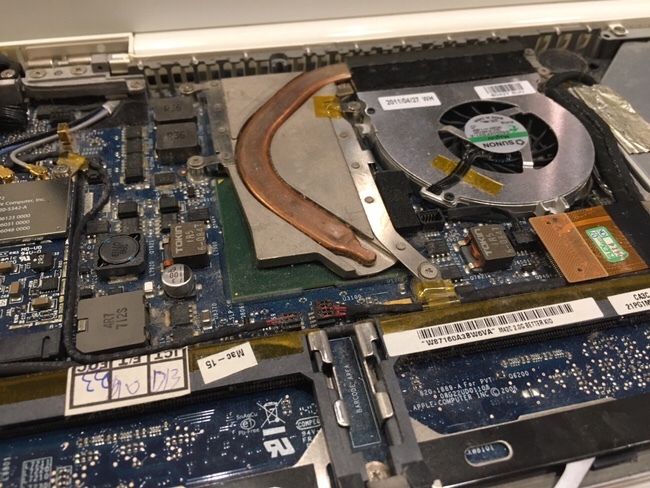 Macbook2,1 の温度が上がりすぎなので掃除した