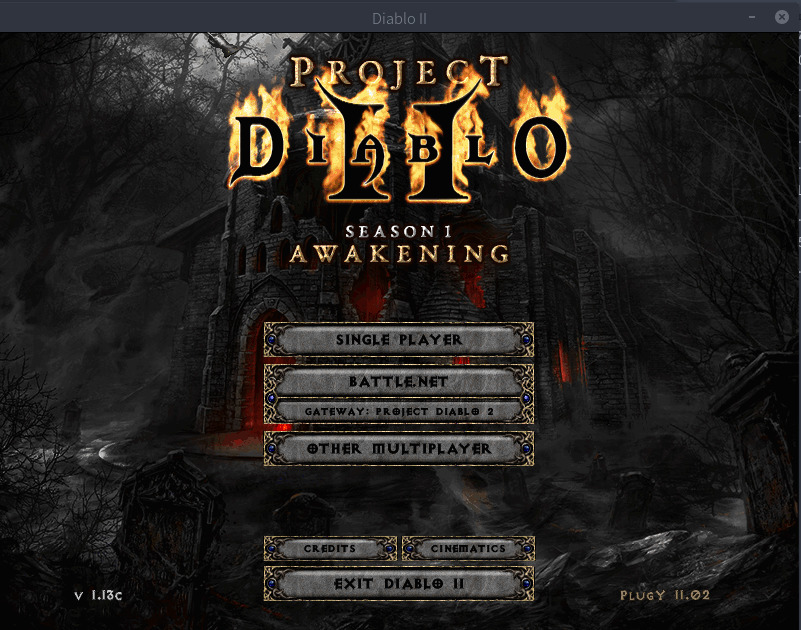 Project Diablo2でシングルプレイ+PlugYを利用する