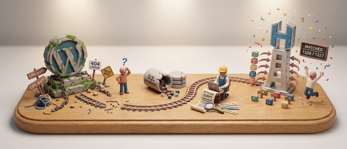 Featured image of post WordPressのSQLダンプからHugoのaliasesで旧URLリダイレクトを設定する